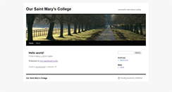 Desktop Screenshot of our.saintmarys.edu